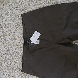 Banana Republic Ryan Fit Zip Ankle Pant in Dark Green
